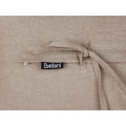 Zestaw 2 poduszek dekoracyjnych SASSAFRAS Len 30 x 45 cm Jasnobrązowy Jednolity