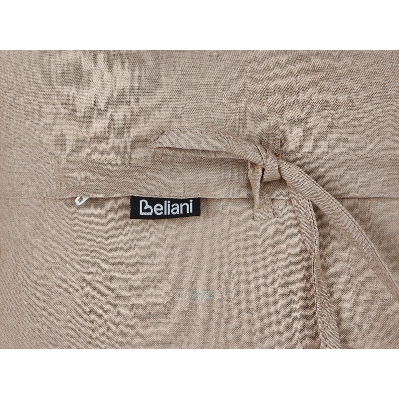 Zestaw 2 poduszek dekoracyjnych SASSAFRAS Len 30 x 45 cm Jasnobrązowy Jednolity