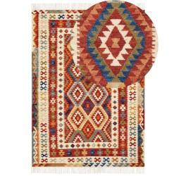 Dywan wełniany kilim 200 x 300 cm wielokolorowy OSHAKAN