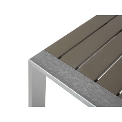 Stolik kawowy ogrodowy 90 x 50 cm ciemnoszary SALERNO