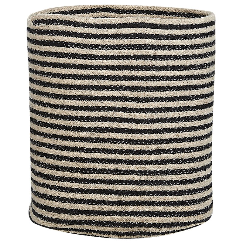 Zestaw 2 koszy YERKOY Bawełna Czarny