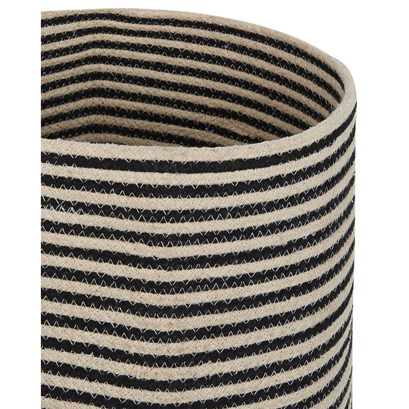 Zestaw 2 koszy YERKOY Bawełna Czarny