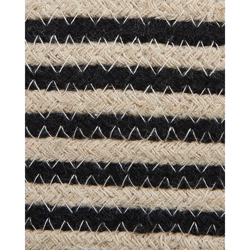 Zestaw 2 koszy YERKOY Bawełna Czarny