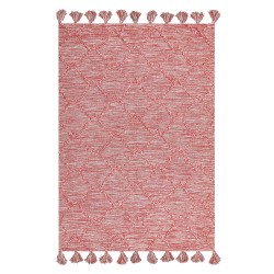 Dywan bawełniany 140 x 200 cm czerwony NIGDE