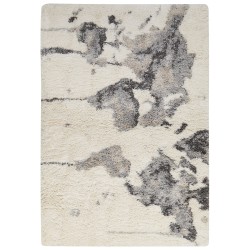 Dywan shaggy 200 x 300 cm biało-szary SEVAN