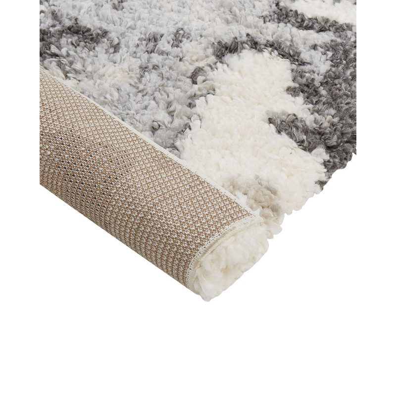Dywan shaggy 200 x 300 cm biało-szary SEVAN