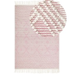 Dywan 160 x 230 cm różowy ADANA