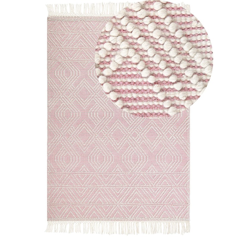 Dywan 160 x 230 cm różowy ADANA