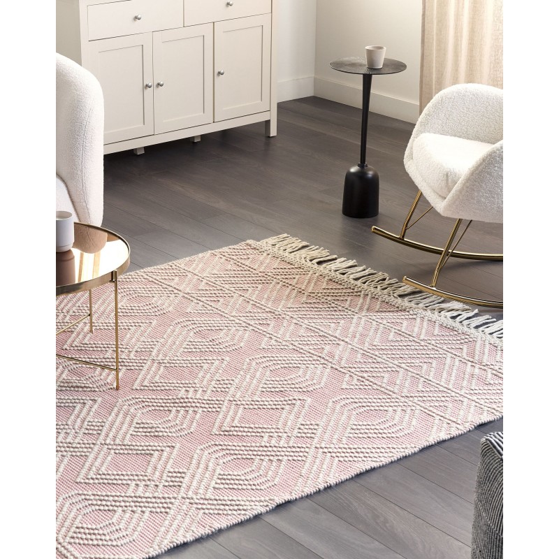 Dywan 160 x 230 cm różowy ADANA