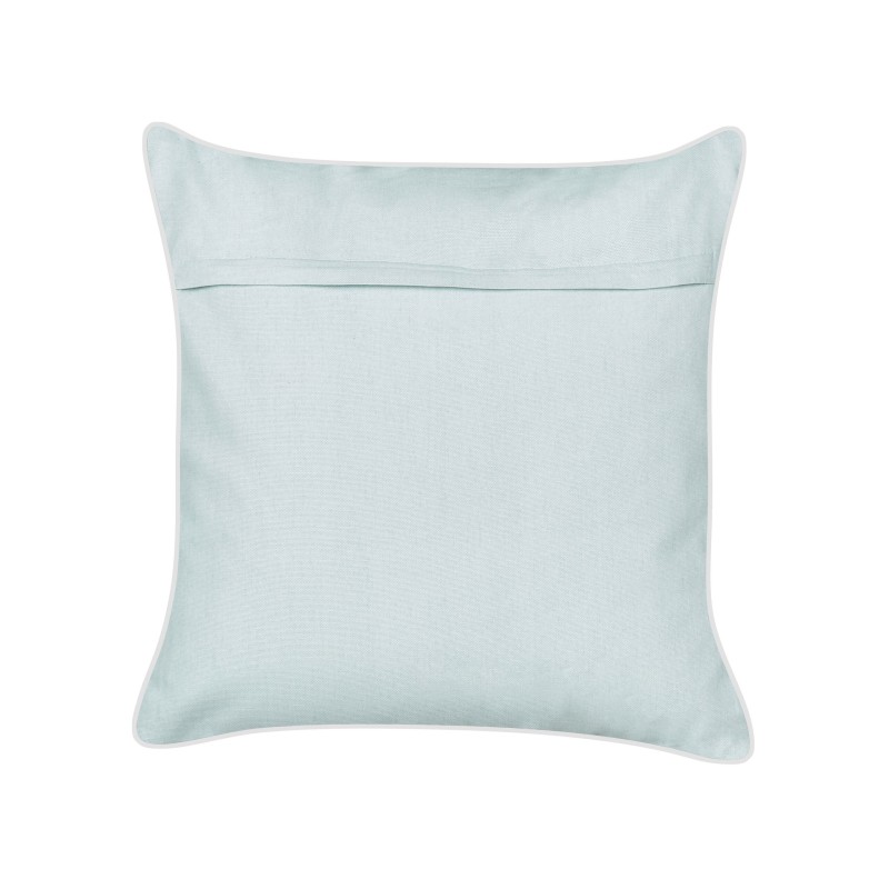 Poduszka dekoracyjna BOSSIELLA Welur 45 x 45 cm Błękitny Wzór zwierzęcy