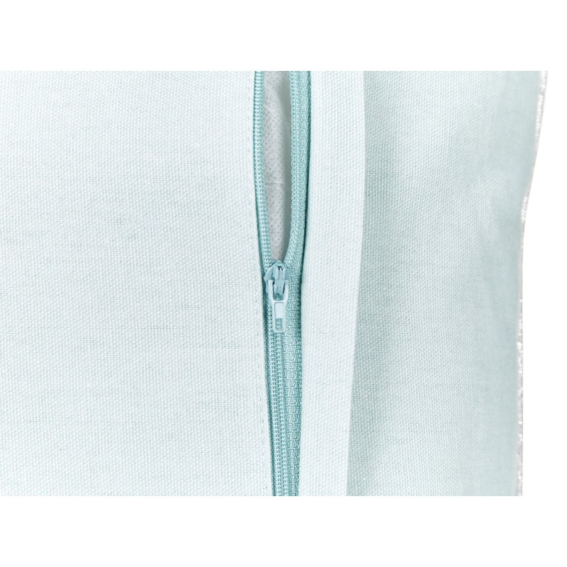 Poduszka dekoracyjna BOSSIELLA Welur 45 x 45 cm Błękitny Wzór zwierzęcy