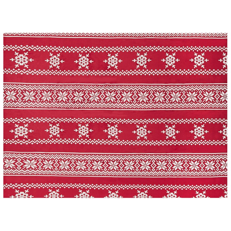 Koc VANTAA 150 x 200 cm Czerwony