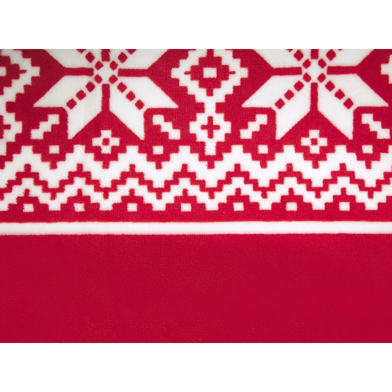 Koc VANTAA 150 x 200 cm Czerwony