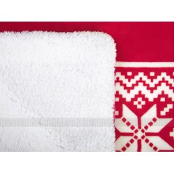 Koc VANTAA 150 x 200 cm Czerwony