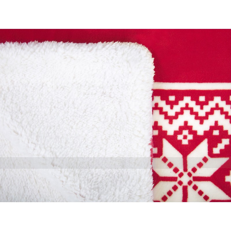 Koc VANTAA 150 x 200 cm Czerwony