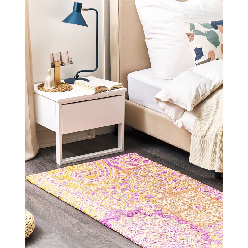 Dywan wełniany 80 x 150 cm wielokolorowy AVANOS