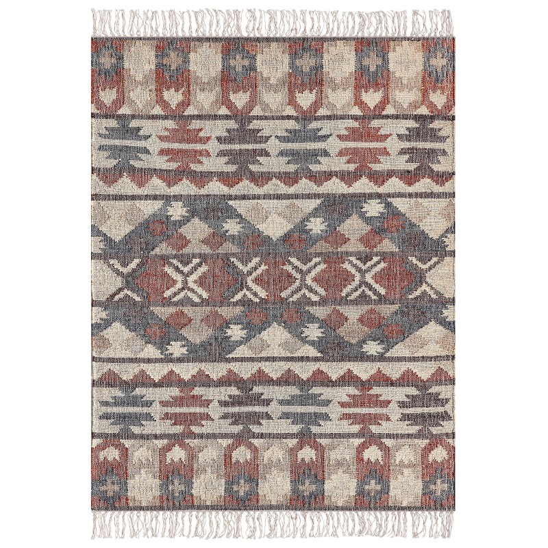 Dywan z juty 140 x 200 cm wielokolorowy KALFA