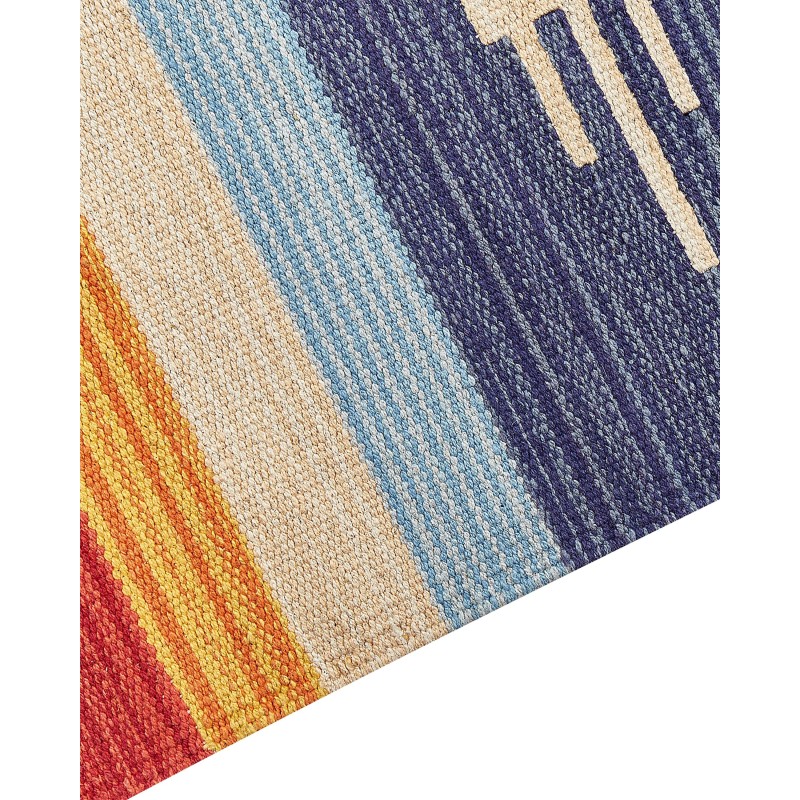 Dywan bawełniany kilim 200 x 300 cm wielokolorowy KAMARIS