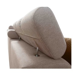 Venna I Mini Corner Sofa with Sleeping Function and USB Port in Plush Fabric, Avra 17