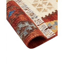 Dywan wełniany kilim 140 x 200 cm wielokolorowy VOSKEHAT