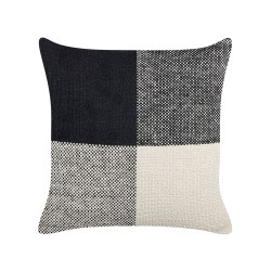 Zestaw 2 poduszek dekoracyjnych LAELIA Bawełna 45 x 45 cm Czarny Patchwork