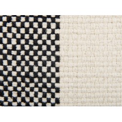 Zestaw 2 poduszek dekoracyjnych LAELIA Bawełna 45 x 45 cm Czarny Patchwork