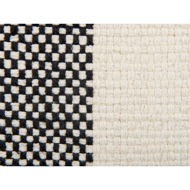 Zestaw 2 poduszek dekoracyjnych LAELIA Bawełna 45 x 45 cm Czarny Patchwork