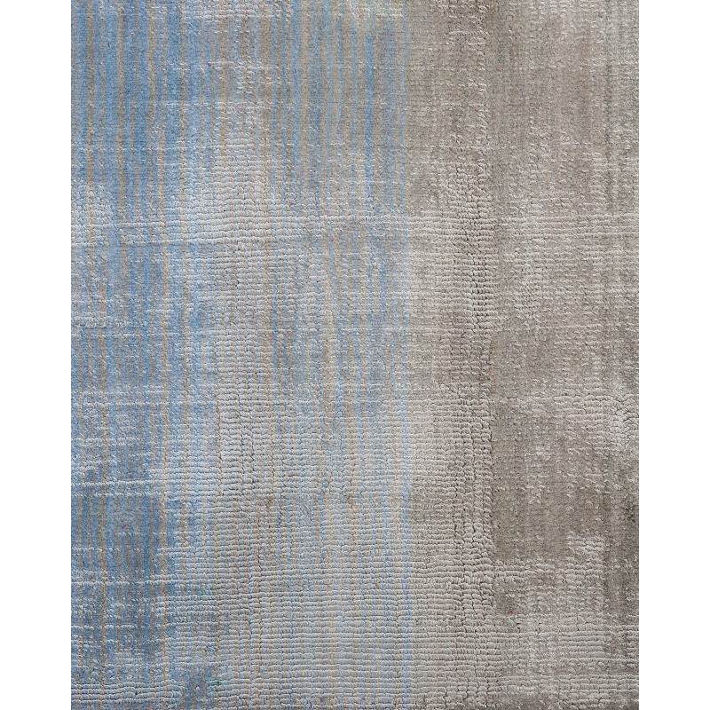 Dywan wiskozowy 200 x 200 cm niebiesko-szary ERCIS