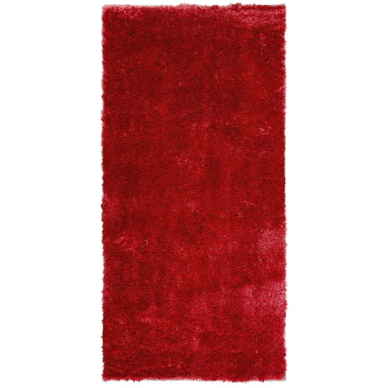 Dywan shaggy 80 x 150 cm czerwony EVREN