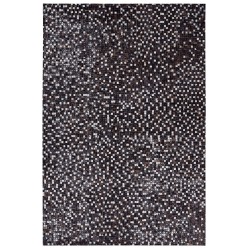 Dywan patchwork skórzany 140 x 200 cm brązowy AKKESE