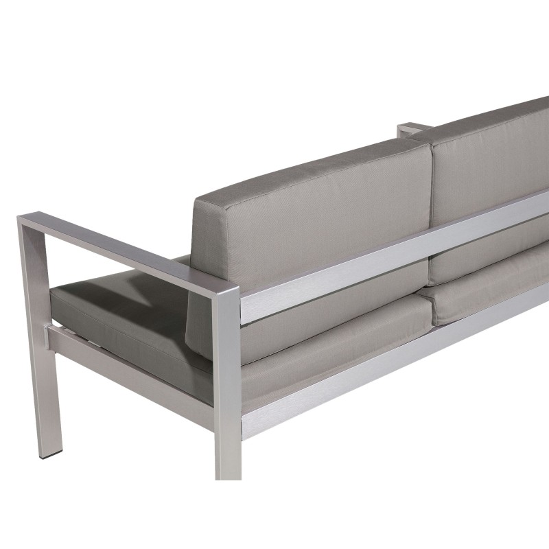 Sofa ogrodowa 2-osobowa ciemnoszara SALERNO