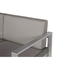 Sofa ogrodowa 2-osobowa ciemnoszara SALERNO