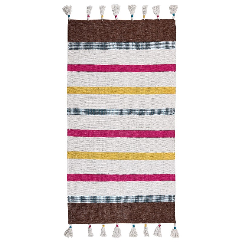 Dywan bawełniany 80 x 150 cm wielokolorowy HISARLI