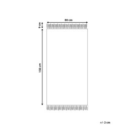 Dywan bawełniany 80 x 150 cm wielokolorowy HISARLI