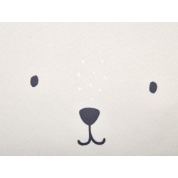 2 bawełniane poduszki dziecięce z motywem królika 45 x 45 cm jasnobeżowe CONEY