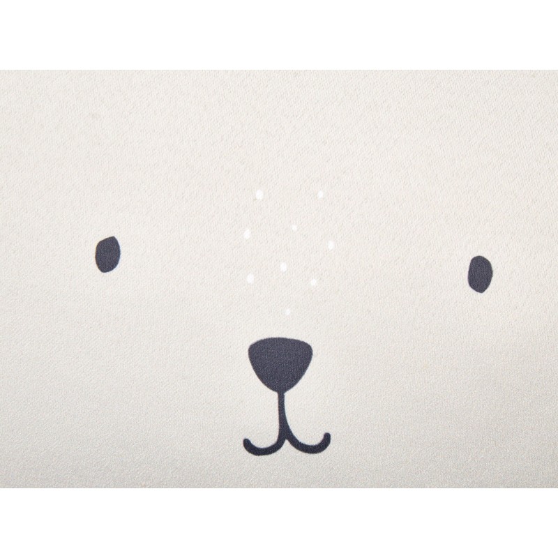 2 bawełniane poduszki dziecięce z motywem królika 45 x 45 cm jasnobeżowe CONEY