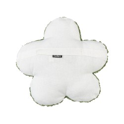 2 bawełniane poduszki dekoracyjne dla dzieci kwiaty 30 x 30 cm zielone SORREL