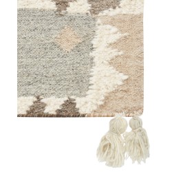 Dywan wełniany kilim 160 x 230 cm wielokolorowy ARALEZ