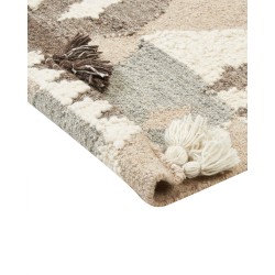 Dywan wełniany kilim 160 x 230 cm wielokolorowy ARALEZ