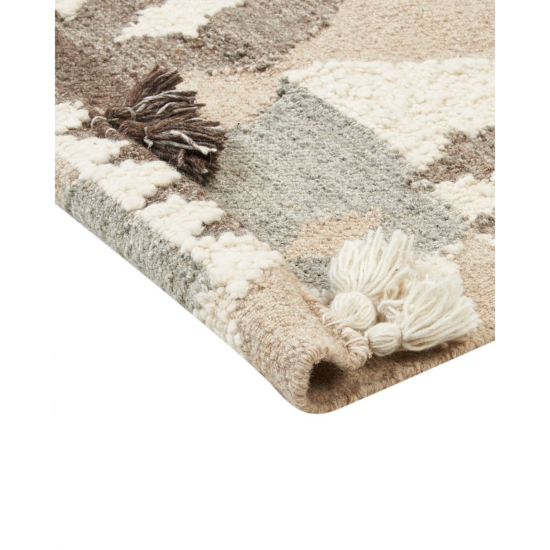 Dywan wełniany kilim 160 x 230 cm wielokolorowy ARALEZ