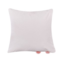 2 bawełniane poduszki dekoracyjne z motywem królika 45 x 45 cm białe PHLOX