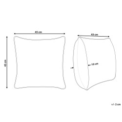 Poduszka dekoracyjna BILLBERGIA Bawełna 45 x 45 cm Szary Wzór świąteczny