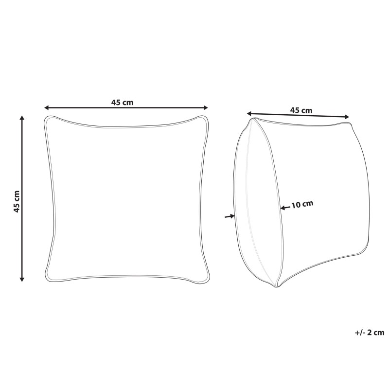 Poduszka dekoracyjna BILLBERGIA Bawełna 45 x 45 cm Szary Wzór świąteczny