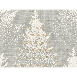 Poduszka dekoracyjna BILLBERGIA Bawełna 45 x 45 cm Szary Wzór świąteczny