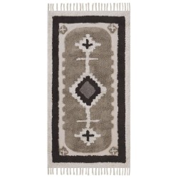 Dywan bawełniany 80 x 150 cm beżowy GEYVE