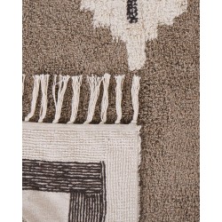 Dywan bawełniany 80 x 150 cm beżowy GEYVE
