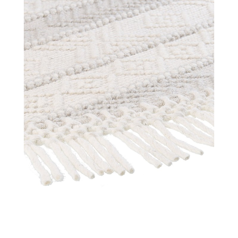 Okrągły dywan wełniany ⌀ 140 cm beżowy BALTALAR