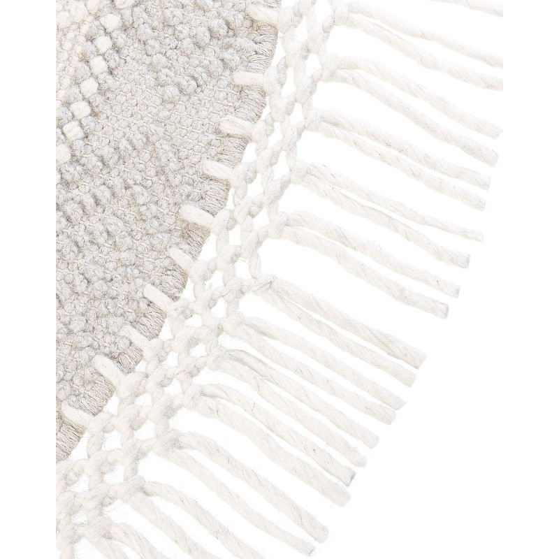 Okrągły dywan wełniany ⌀ 140 cm beżowy BALTALAR