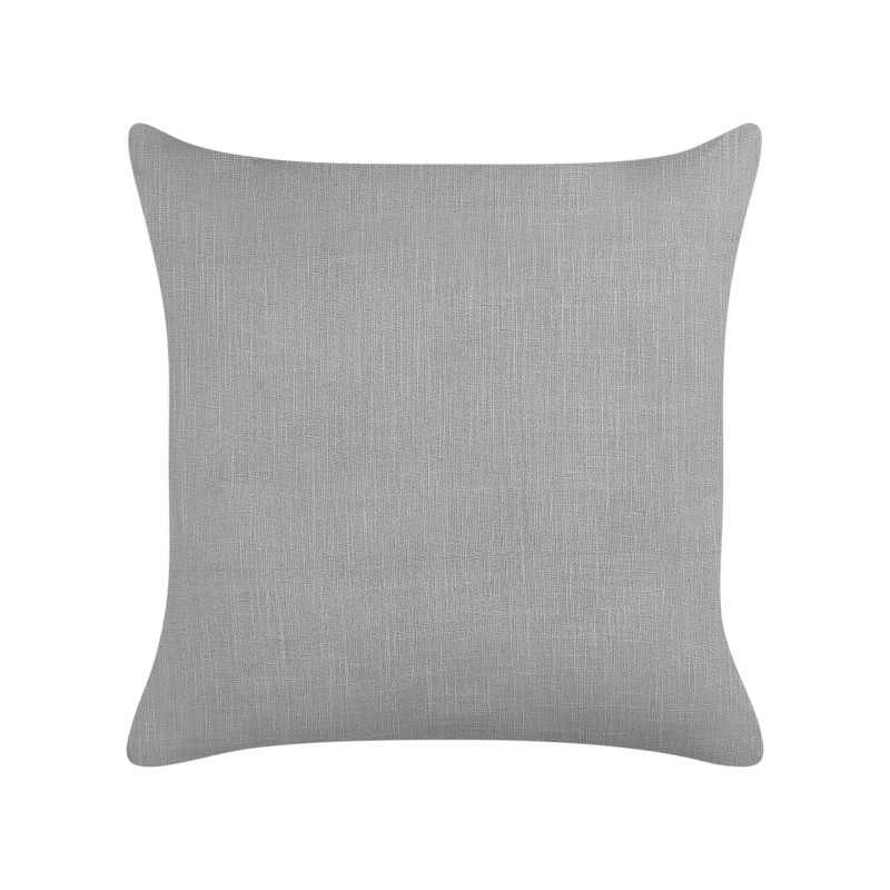 Zestaw 2 poduszek dekoracyjnych MILAS Len 50 x 50 cm Szary W paski