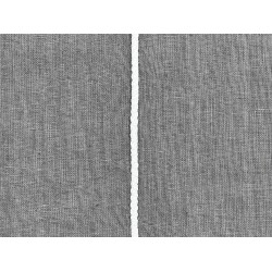 Zestaw 2 poduszek dekoracyjnych MILAS Len 50 x 50 cm Szary W paski